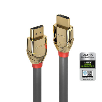 Lindy 37602 kabel HDMI 2 m HDMI Typu A (Standard) Szary