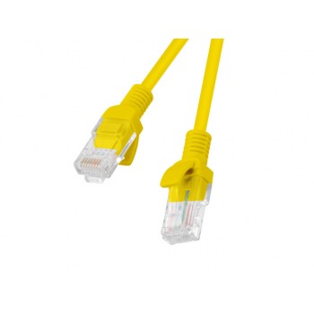 Patchcord UTP Lanberg PCU5-10CC-0150-Y (RJ45 - RJ45 , 1,5m, UTP, kat. 5e, kolor żółty)