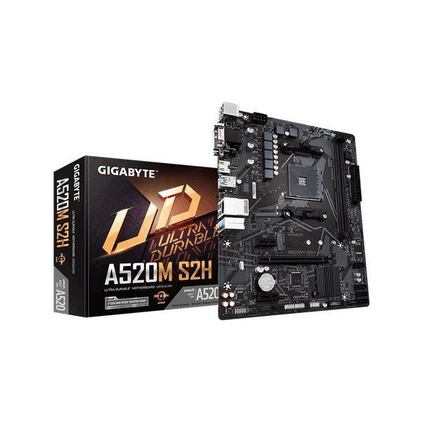 Gigabyte A520M S2H płyta główna Socket AM4 micro ATX Gigabyte A520M S2H płyta główna Socket AM4 micro ATX