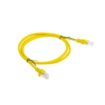 Patchcord UTP Lanberg PCU5-10CC-0100-Y (RJ45 - RJ45 , 1m, UTP, kat. 5e, kolor żółty)