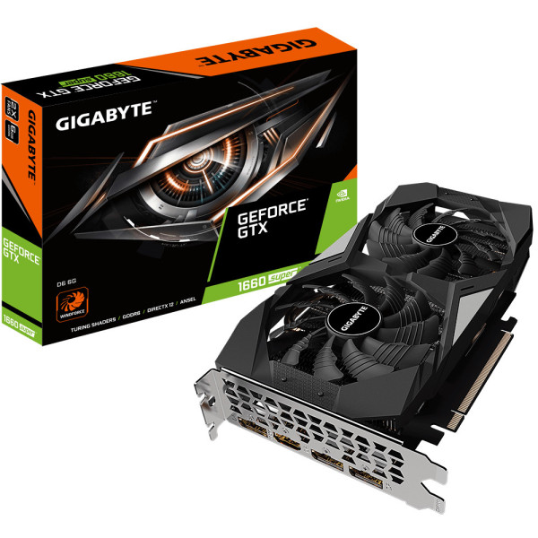 Gigabyte GV-N166SD6-6GD karta graficzna NVIDIA GeForce GTX 1660 SUPER 6 GB GDDR6 Gigabyte GV-N166SD6-6GD karta graficzna NVIDIA GeForce GTX 1660 SUPER 6 GB GDDR6