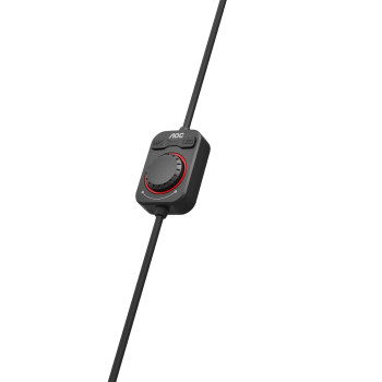 AOC GH300 słuchawki zestaw słuchawkowy Przewodowa Opaska na głowę Gaming Czarny, Czerwony