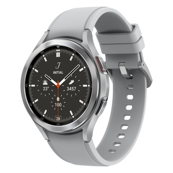 Samsung Galaxy Watch4 Classic 3,56 cm (1.4") Super AMOLED 46 mm Srebrny GPS Samsung Galaxy Watch4 Classic 3,56 cm (1.4") Super AMOLED 46 mm Srebrny GPS