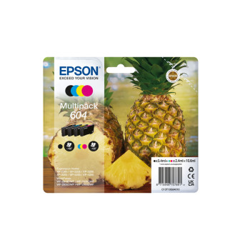 Epson 604 nabój z tuszem 4 szt. Zamiennik Standardowa wydajność Czarny, Cyjan, Purpurowy, Żółty