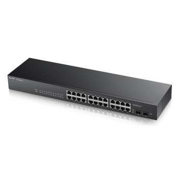 Zyxel GS1900-24 łącza sieciowe Zarządzany Gigabit Ethernet (10 100 1000) Czarny