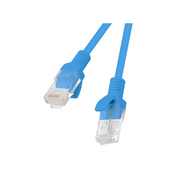 Patchcord UTP Lanberg PCU6-10CC-0200-B (RJ45 - RJ45 , 2m, UTP, kat. 6, kolor niebieski) Patchcord UTP Lanberg PCU6-10CC-0200-B (RJ45 - RJ45 , 2m, UTP, kat. 6, kolor niebieski)
