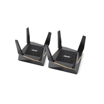 ASUS AiMesh AX6100 router bezprzewodowy Gigabit Ethernet Tri-band (2.4 GHz 5 GHz 5 GHz) 4G Czarny