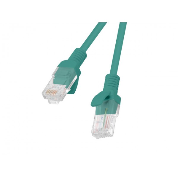 Patchcord UTP Lanberg PCU6-10CC-1000-G (RJ45 - RJ45 , 10m, UTP, kat. 6, kolor zielony) Patchcord UTP Lanberg PCU6-10CC-1000-G (RJ45 - RJ45 , 10m, UTP, kat. 6, kolor zielony)