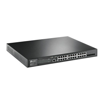 TP-Link TL-SG3428MP łącza sieciowe Zarządzany L2 L3 Gigabit Ethernet (10 100 1000) Obsługa PoE 1U Czarny