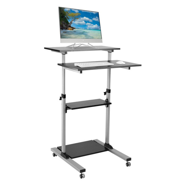 Techly ICA-TB TPM-3 stojący stół Czarny, Srebrny Techly ICA-TB TPM-3 stojący stół Czarny, Srebrny