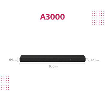 Sony HT-A3000 Czarny 3.1 kan. 250 W