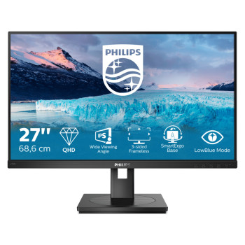 Philips S Line 275S1AE 00 LED display 68,6 cm (27") 2560 x 1440 px 2K Ultra HD LCD Czarny