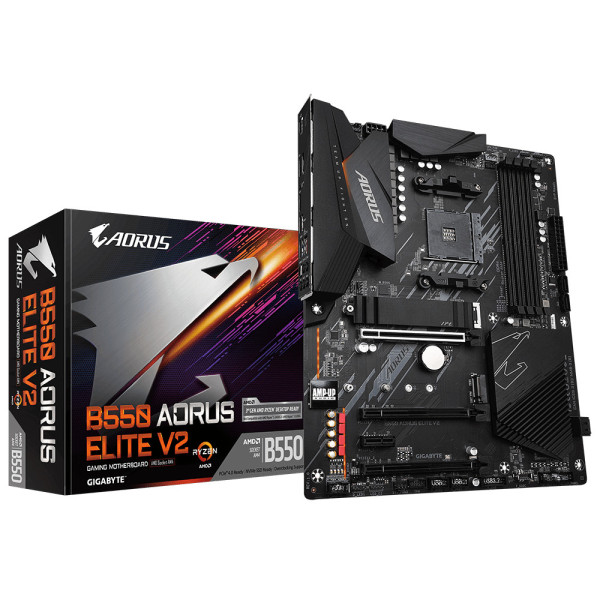 Gigabyte B550 AORUS ELITE V2 płyta główna AMD B550 Socket AM4 ATX Gigabyte B550 AORUS ELITE V2 płyta główna AMD B550 Socket AM4 ATX
