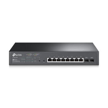 TP-Link TL-SG2210MP łącza sieciowe Zarządzany L2 L2+ Gigabit Ethernet (10 100 1000) Obsługa PoE 1U Czarny