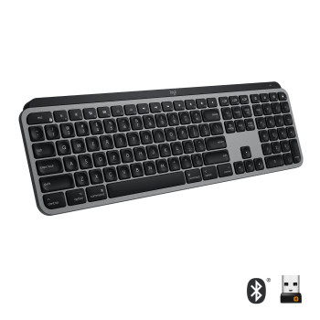 Logitech MX Keys f  Mac klawiatura RF Wireless + Bluetooth QWERTY Amerykański międzynarodowy Szary