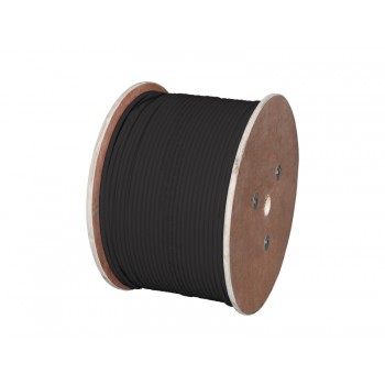 Kabel sieciowy A-LAN drut, zewnętrzny żelowany, 100% miedź KIF5OUTZ305 (FTP, 305m, kat. 5e, kolor czarny)
