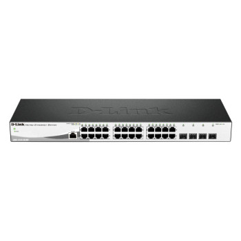 D-Link DGS-1210-28 ME łącza sieciowe Zarządzany L2 Gigabit Ethernet (10 100 1000) 1U Czarny