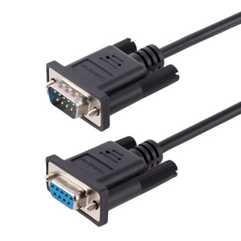 StarTech.com 9FMNM-3M-RS232-CABLE kabel równoległy Czarny DB-9