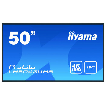 iiyama LH5042UHS-B3 signage display Cyfrowa tablica A 125,7 cm (49.5") VA 500 cd m² 4K Ultra HD Czarny Android 8.0 18 7