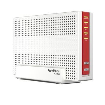 FRITZ!Box 6591 Cable Int. for Luxembourg router bezprzewodowy Gigabit Ethernet Dual-band (2.4 GHz 5 GHz) Czerwony, Biały