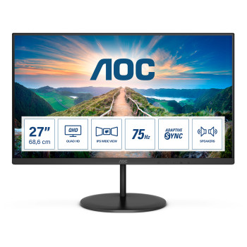 AOC V4 Q27V4EA LED display 68,6 cm (27") 2560 x 1440 px 2K Ultra HD Czarny