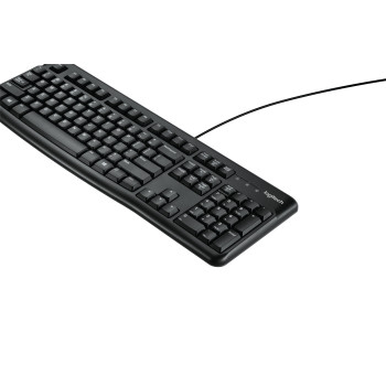 Logitech K120 Corded Keyboard klawiatura USB QWERTY Angielski Czarny