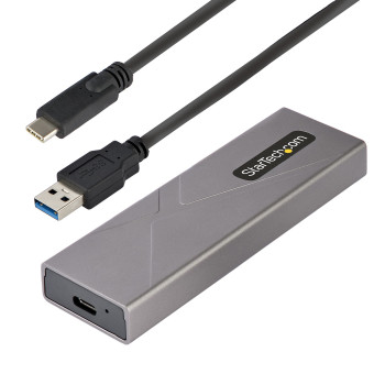 StarTech.com M2-USB-C-NVME-SATA obudowa do dysków twardych Obudowa SSD Szary M.2