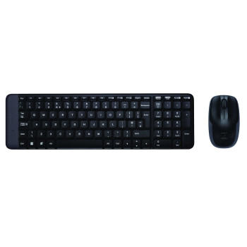 Logitech Wireless Combo MK220 klawiatura Dołączona myszka RF Wireless Rosyjski Czarny
