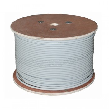 Kabel sieciowy A-LAN drut, 100% miedź KIU5PVC100 (UTP, 100m, kat. 5e, kolor szary)