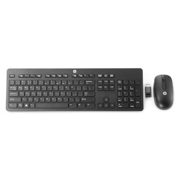 HP T6L04AA klawiatura Dołączona myszka RF Wireless QWERTY Angielski Czarny