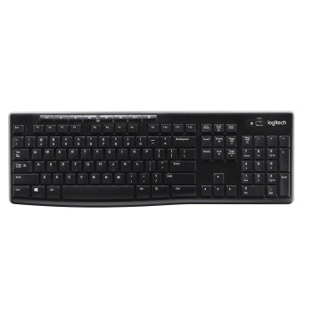 Logitech Wireless Keyboard K270 klawiatura RF Wireless AZERTY Belgijski Czarny