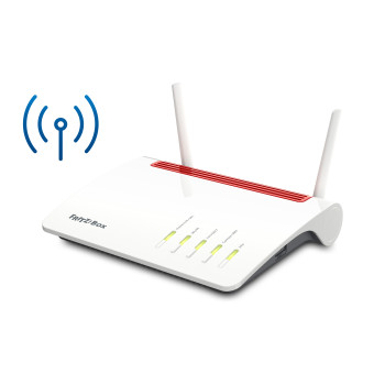 FRITZ!Box Box 6890 LTE router bezprzewodowy Gigabit Ethernet Dual-band (2.4 GHz 5 GHz) 4G Czerwony, Biały