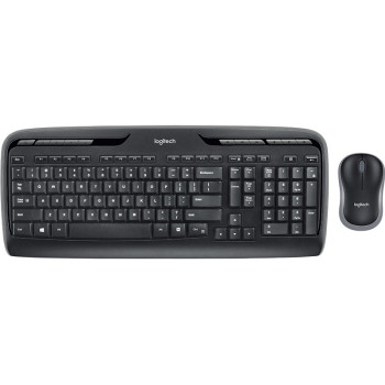 Logitech Wireless Combo MK330 klawiatura Dołączona myszka USB QWERTY Angielski Czarny