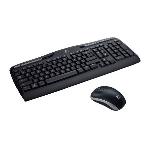 Logitech Wireless Combo MK330 klawiatura Dołączona myszka USB AZERTY Francuski Czarny