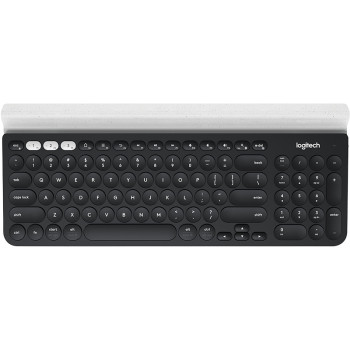 Logitech K780 Multi-Device Wireless Keyboard klawiatura RF Wireless + Bluetooth QWERTY Rosyjski Szary, Biały
