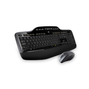Logitech Wireless Desktop MK710 klawiatura Dołączona myszka RF Wireless Arabski Czarny
