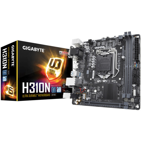 Gigabyte H310N płyta główna Intel® H310 LGA 1151 (Socket H4) mini ITX Gigabyte H310N płyta główna Intel® H310 LGA 1151 (Socket H4) mini ITX