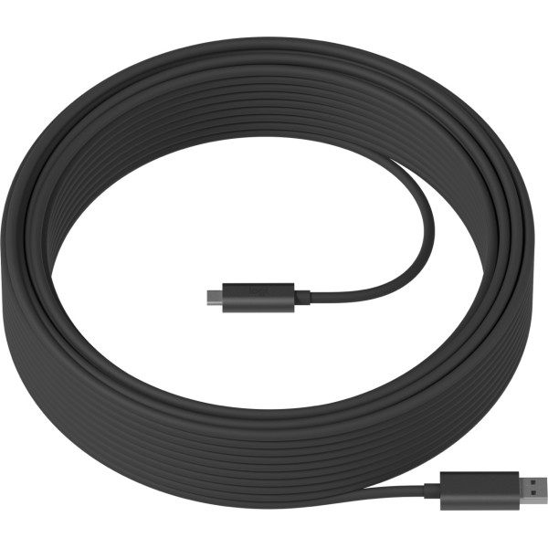 Logitech Strong kabel USB 10 m USB 3.2 Gen 2 (3.1 Gen 2) USB A USB C Grafitowy Logitech Strong kabel USB 10 m USB 3.2 Gen 2 (3.1 Gen 2) USB A USB C Grafitowy
