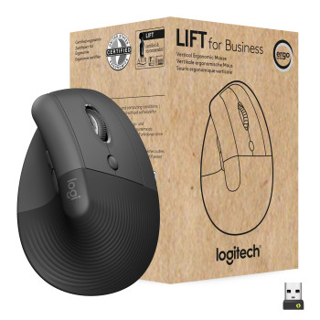 Logitech Lift for Business myszka Po prawej stronie RF Wireless + Bluetooth Optyczny 4000 DPI