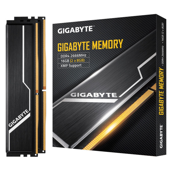 Gigabyte GP-GR26C16S8K2HU416 moduł pamięci 16 GB 2 x 8 GB DDR4 2666 Mhz Gigabyte GP-GR26C16S8K2HU416 moduł pamięci 16 GB 2 x 8 GB DDR4 2666 Mhz