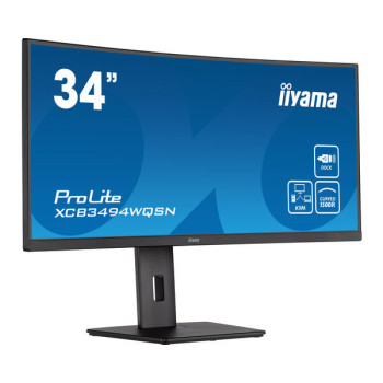 iiyama ProLite XCB3494WQSN-B5 LED display 86,4 cm (34") 3440 x 1440 px UltraWide Quad HD Czarny