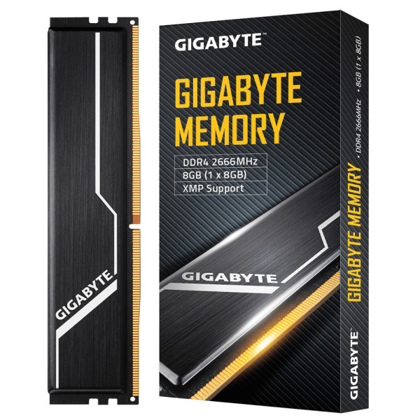 Gigabyte GP-GR26C16S8K1HU408 moduł pamięci 8 GB 1 x 8 GB DDR4 2666 Mhz Gigabyte GP-GR26C16S8K1HU408 moduł pamięci 8 GB 1 x 8 GB DDR4 2666 Mhz