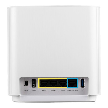 ASUS ZenWiFi AX XT8 (W-1-PK) router bezprzewodowy Gigabit Ethernet Tri-band (2.4 GHz 5 GHz 5 GHz) 4G Biały