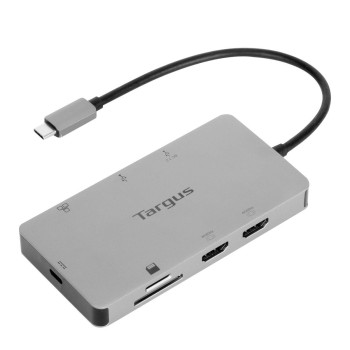 Targus DOCK423EU stacja dokująca Przewodowa USB 3.2 Gen 1 (3.1 Gen 1) Type-C Srebrny