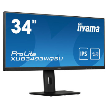 iiyama ProLite XUB3493WQSU-B5 monitor komputerowy 86,4 cm (34") 3440 x 1440 px UltraWide Quad HD LED Czarny