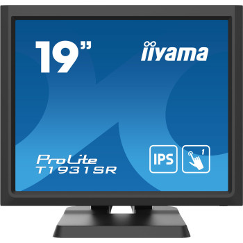 iiyama ProLite T1931SR-B6 monitor komputerowy 48,3 cm (19") 1280 x 1024 px SXGA Ekran dotykowy Przeznaczony dla wielu