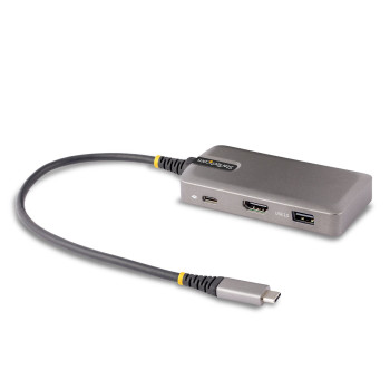 StarTech.com 104B-USBC-MULTIPORT stacja dokująca Przewodowa USB 3.2 Gen 1 (3.1 Gen 1) Type-C Czarny, Srebrny