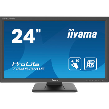 iiyama ProLite T2453MIS-B1 monitor komputerowy 59,9 cm (23.6") 1920 x 1080 px Full HD LED Ekran dotykowy Przeznaczony dla wielu