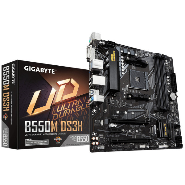 Gigabyte B550M DS3H AMD B550 Socket AM4 micro ATX Gigabyte B550M DS3H AMD B550 Socket AM4 micro ATX