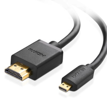 Ugreen 30104 kabel HDMI 3 m HDMI Typu D (Micro) HDMI Typu A (Standard) Czarny